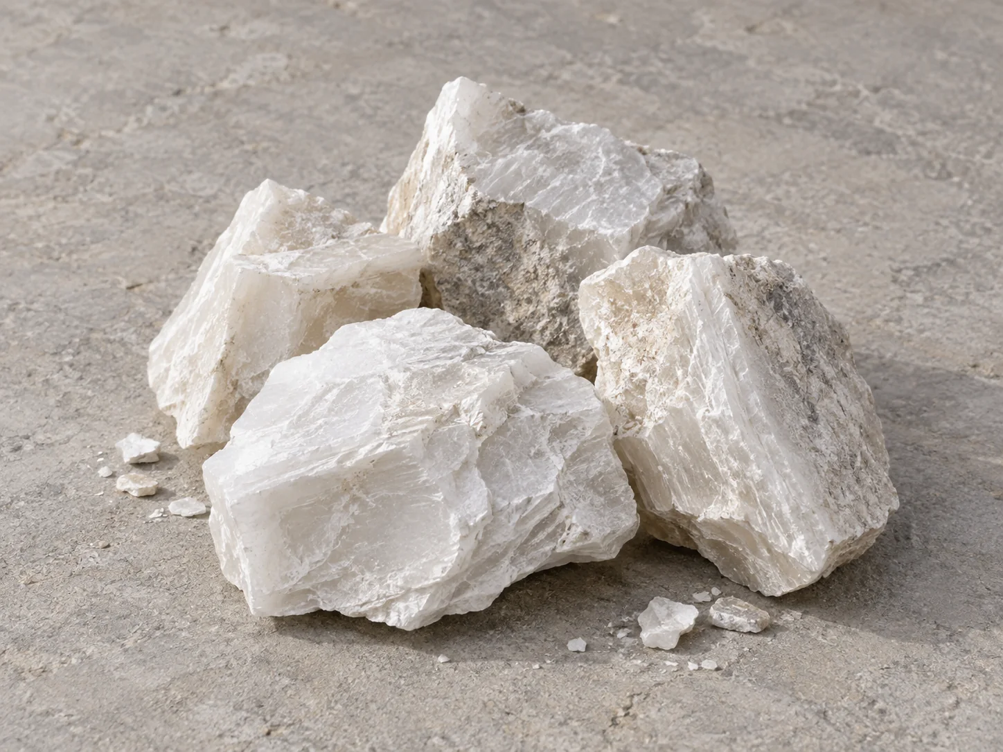 Natural gypsum mineral sample