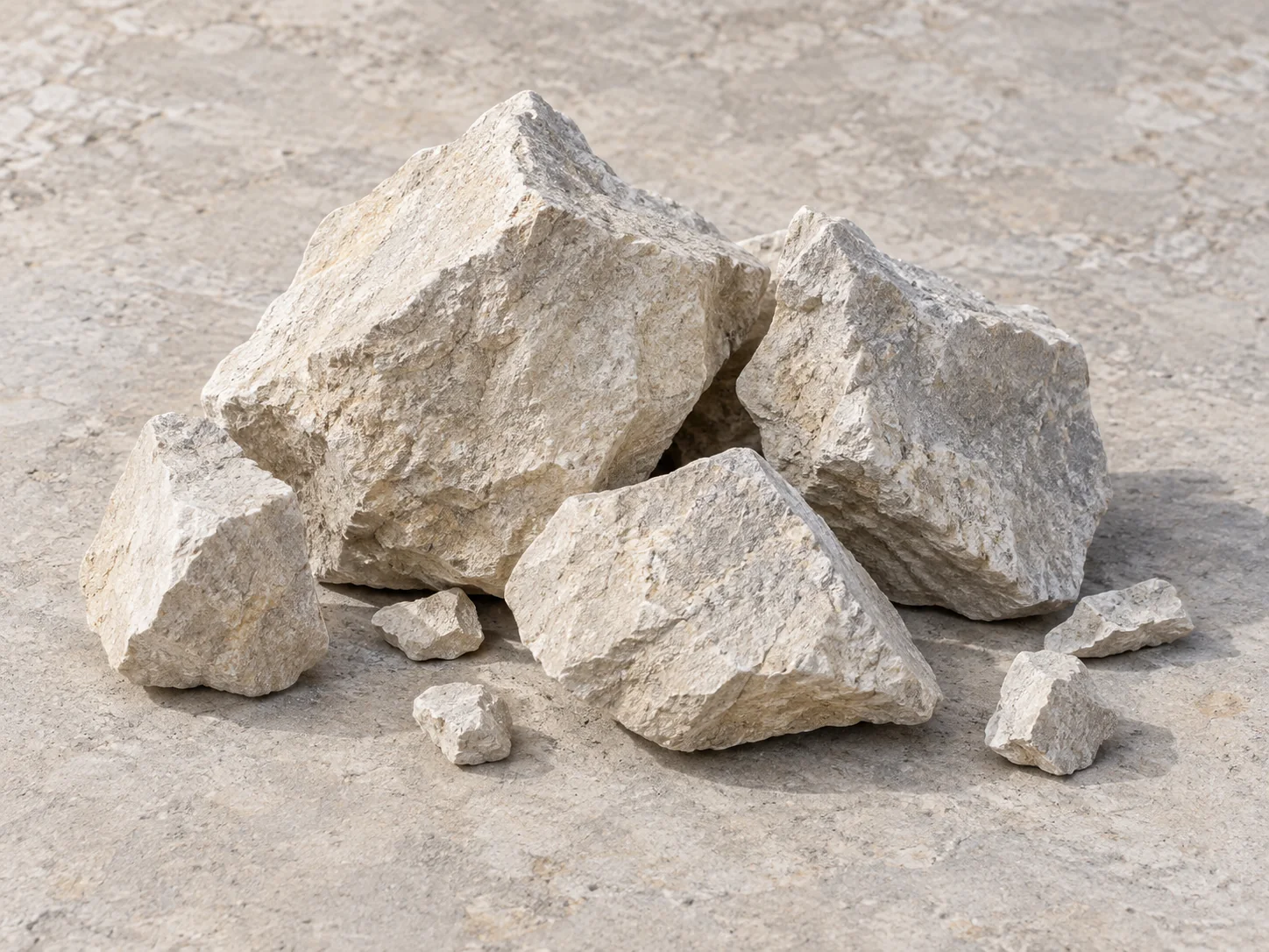 Natural limestone sample